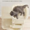 Feandrea Cat Tree Tower, 44.1-Inch Multi-Level Cat Condo with 4 Scratching Posts, 2 Perches, Hammock, Cave, Beige UPCT261M01S - Billede 4