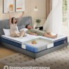 90 x 200 x 20 cm Medium Fast Gel memory foam, Pocket Spring Madras - Billede 3