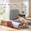 90 x 200 x 20 cm Medium Fast Gel memory foam, Pocket Spring Madras - Billede 7