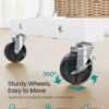 SONGMICS Clothes Rack, Garment Rack on Wheels, Coat Rack, 2 Lockable Wheels, Bedroom, Holds up to 50 kg, 38 x 110 x 141.5 cm, Matte White HSR016WG01 - Billede 4