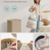 SONGMICS Laundry Basket with Lid, Large Laundry Hamper, 90L, Removable Mesh Liner, Oxford Fabric, Bamboo Handles, Collapsible, 42 x 32 x 70.5 cm, Camel Brown LCB509N01V1 - Billede 5
