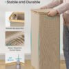 SONGMICS Laundry Basket with Lid, Large Laundry Hamper, 90L, Removable Mesh Liner, Oxford Fabric, Bamboo Handles, Collapsible, 42 x 32 x 70.5 cm, Camel Brown LCB509N01V1 - Billede 7