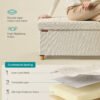 SONGMICS Storage Ottoman Bench, Foldable Ottoman Foot Rest with Legs, End of Bed Bench, Storage Chest, Load up to 300 kg, for Living Room, Bedroom, Entryway, 38 x 110 x 40 cm, Cream White LSF018W11 - Billede 5