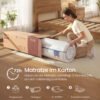 VASAGLE Mattress, 90 x 200 cm, Single Gel Memory Foam Mattress, Medium Firm, H3, 7-Zone Support, Breathable, Removable, Machine-Washable Cover, 16 cm Thick, White RMZ112W101 - Billede 7