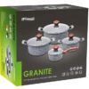 Set med 8 kokkärlsset i granit, induktion/gassten, för ugn - Billede 2