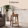 Sidebord med nederste hylde, moderne stil, natbord - Billede 5
