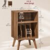 VASAGLE Side Table, Record Player Stand, Holds 160 Albums - Billede 6