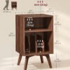 VASAGLE Side Table, Record Player Stand, Holds 160 Albums - Billede 6