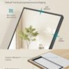SONGMICS Full Length Mirror, Rectangle Full Body Floor Mirror with Stand, Aluminium Alloy Frame, Tempered Glass, for Bedroom, Living Room, Cloakroom, Square Corner, 160 x 50 cm, Matte Black LFM050BD01 - Billede 6