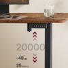Elektrisk skrivebord, 180 x 80 cm, højdejusterbart bord - Billede 3