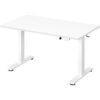 SONGMICS Height Adjustable Standing Desk with Memory Controller, Dual Motor 140 x 80 x 73-121 cm, White