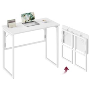 Sammenklappeligt skrivebord, bordplade i ét stykke, 80 x 40 cm
