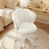 Petal-skrivebordsstol – Drejestol i teddyfleece