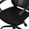 SONGMICS OBN22BK Office Chair with Mesh Covering, Height-Adjustable Computer Chair, 360° Swivel Chair, Rocker Function, Breathable, Office, Study, Maximum Load 120 kg - Billede 5