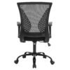 SONGMICS OBN22BK Office Chair with Mesh Covering, Height-Adjustable Computer Chair, 360° Swivel Chair, Rocker Function, Breathable, Office, Study, Maximum Load 120 kg - Billede 6