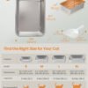 Feandrea PP Plastic, Stainless Steel Litter Box, Open Top Cat Litter Tray with Scoop - Billede 5