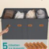 Vasketøjskurv med 4 rum, 210 l - Billede 3