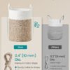 SONGMICS Laundry Basket, Laundry Hamper for Children, Cotton Rope Storage Basket with Handles, for Blankets, Toys, Living Room, Bedroom, Children's Room, 80 L, White and Greyish Brown RLH062LZ01 - Billede 4