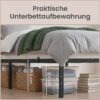 Enkeltsengestel 90 x 200 cm – Sengeramme i metal - Billede 5