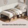 Enkeltsengestel 90 x 200 cm – Sengeramme i metal - Billede 7