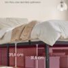 Sengestel 140 x 200 cm med metalbund, metalstel - Billede 4