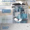 SONGMICS Ice Machine, Self-Cleaning Cube Machine, 9 Cubes in 6 Minutes in 2 Sizes, 12 kg in 24 Hours, Portable, Home, Kitchen, Office, Parties, Camping, Silver Grey XZB001E1EU - Billede 3